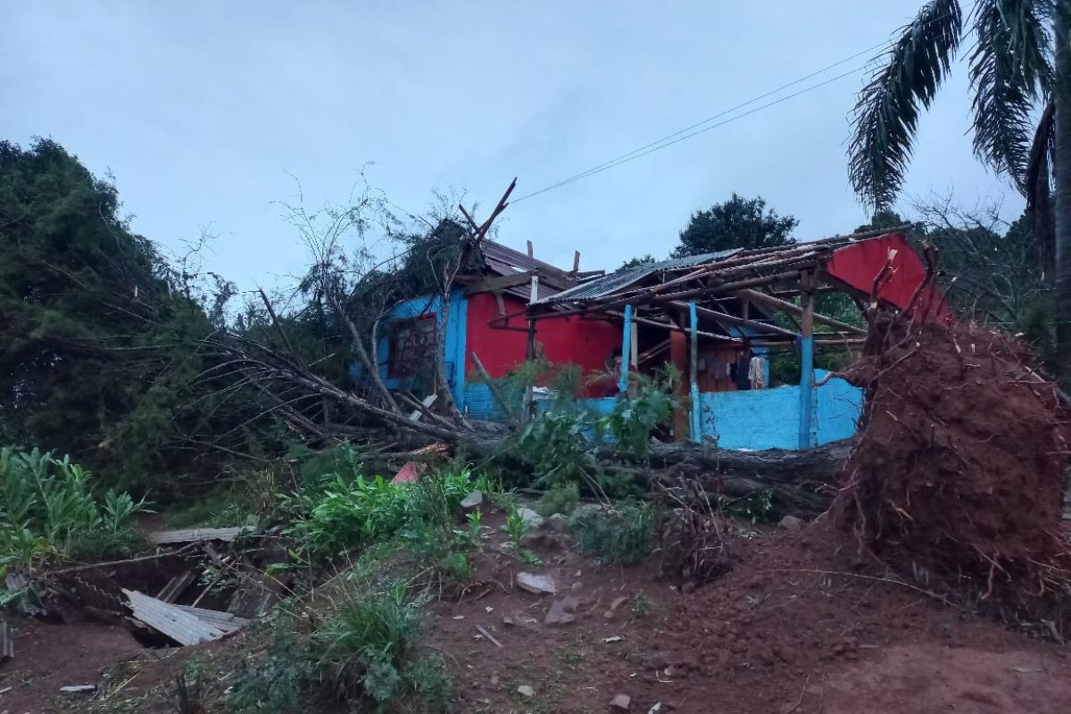 Após destruição de tornado, cidade de SC decreta emergência