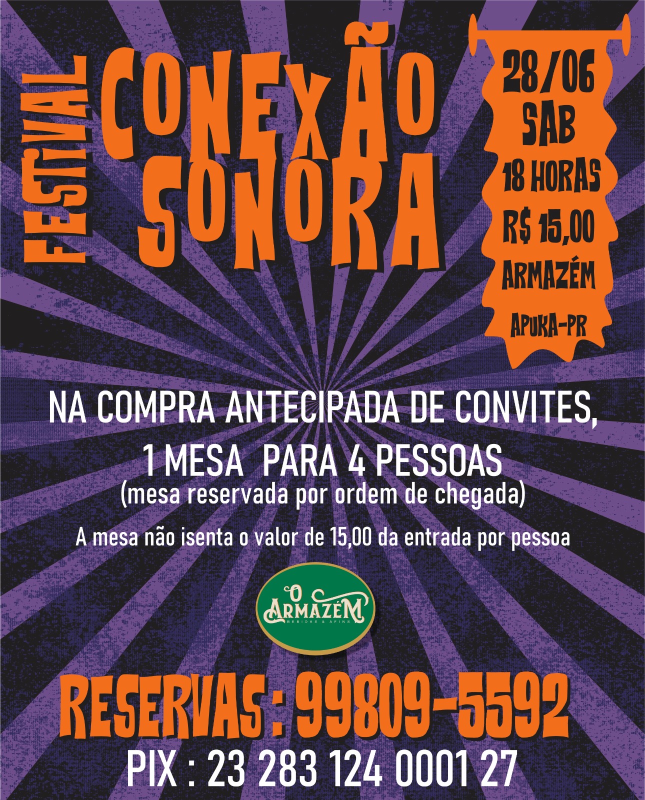 Apucarana recebe a 1ª edição do Festival Conexão Sonora dia 28