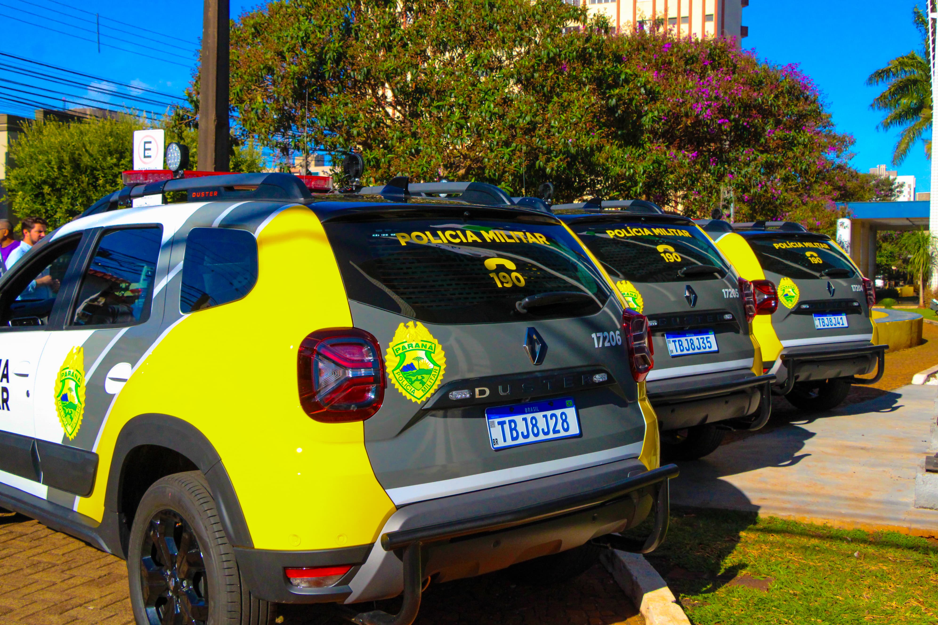 Arapongas recebe quatro novas viaturas para reforçar a PM