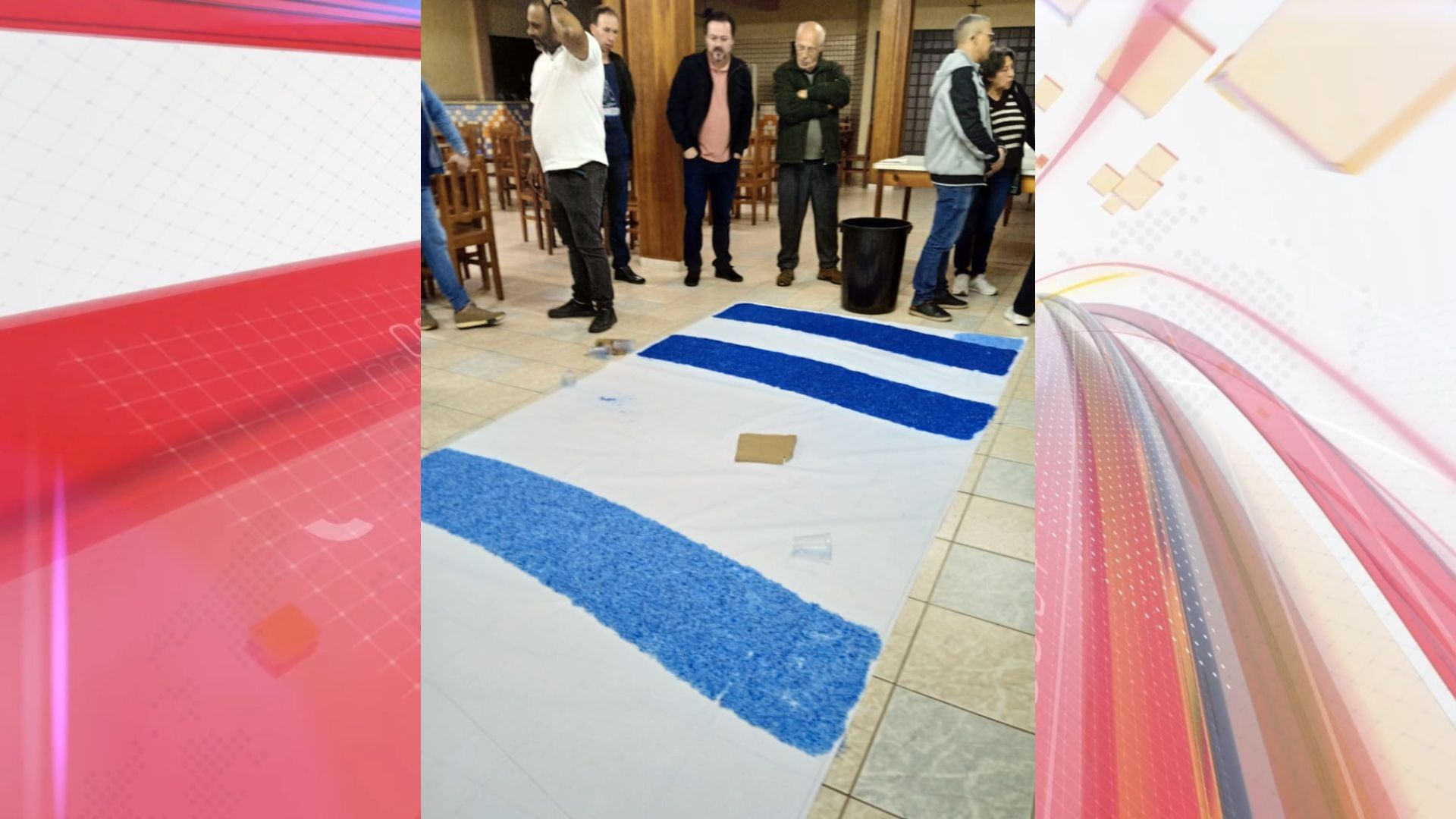 Corpus Christi em Apucarana resgata tradição dos tapetes orgânicos
