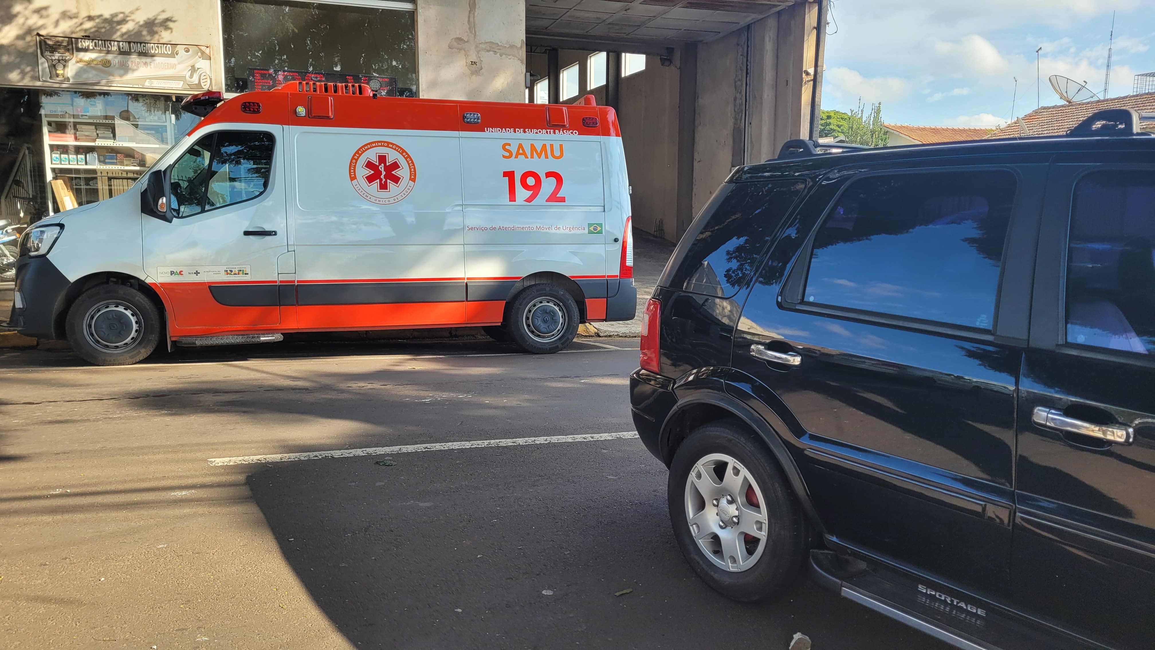 Samu e Siate atenderam a vítima