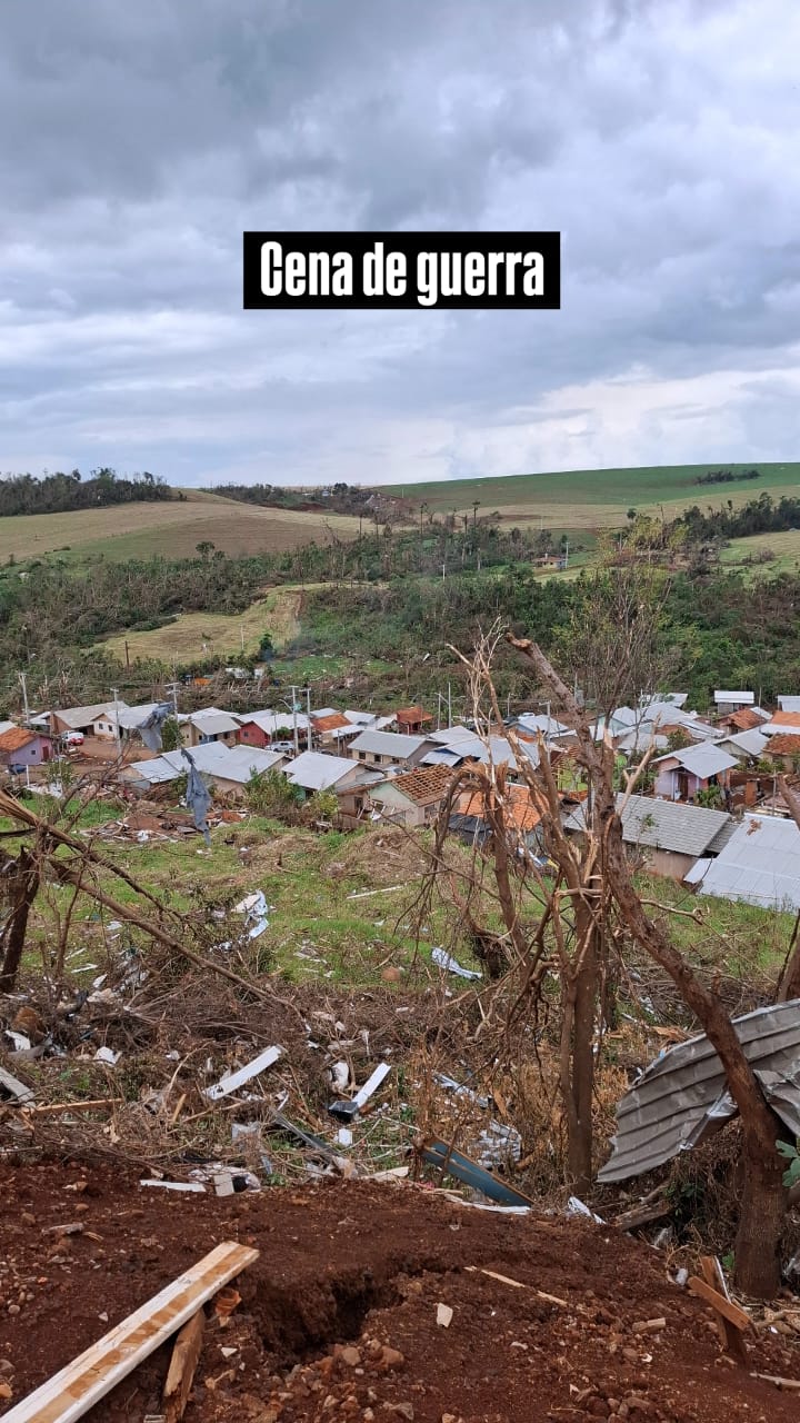 Apucaranense viaja a Rio Bonito do Iguaçu e faz apelo por doações