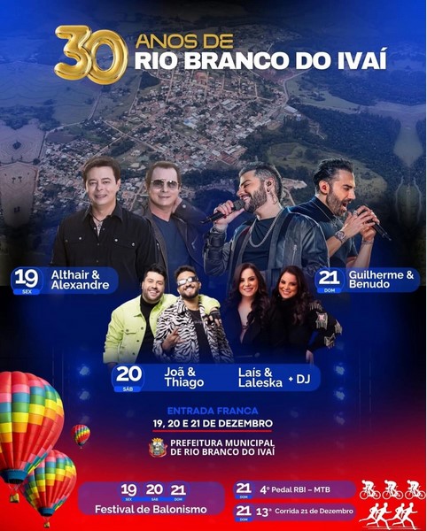 Confira 11 festas para curtir em dezembro no Vale do Ivaí