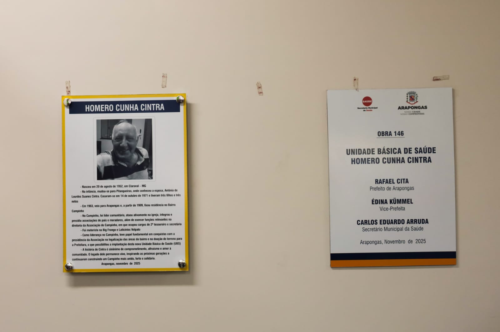 UBS Campinho Homero Cunha Cintra é inaugurada em Arapongas