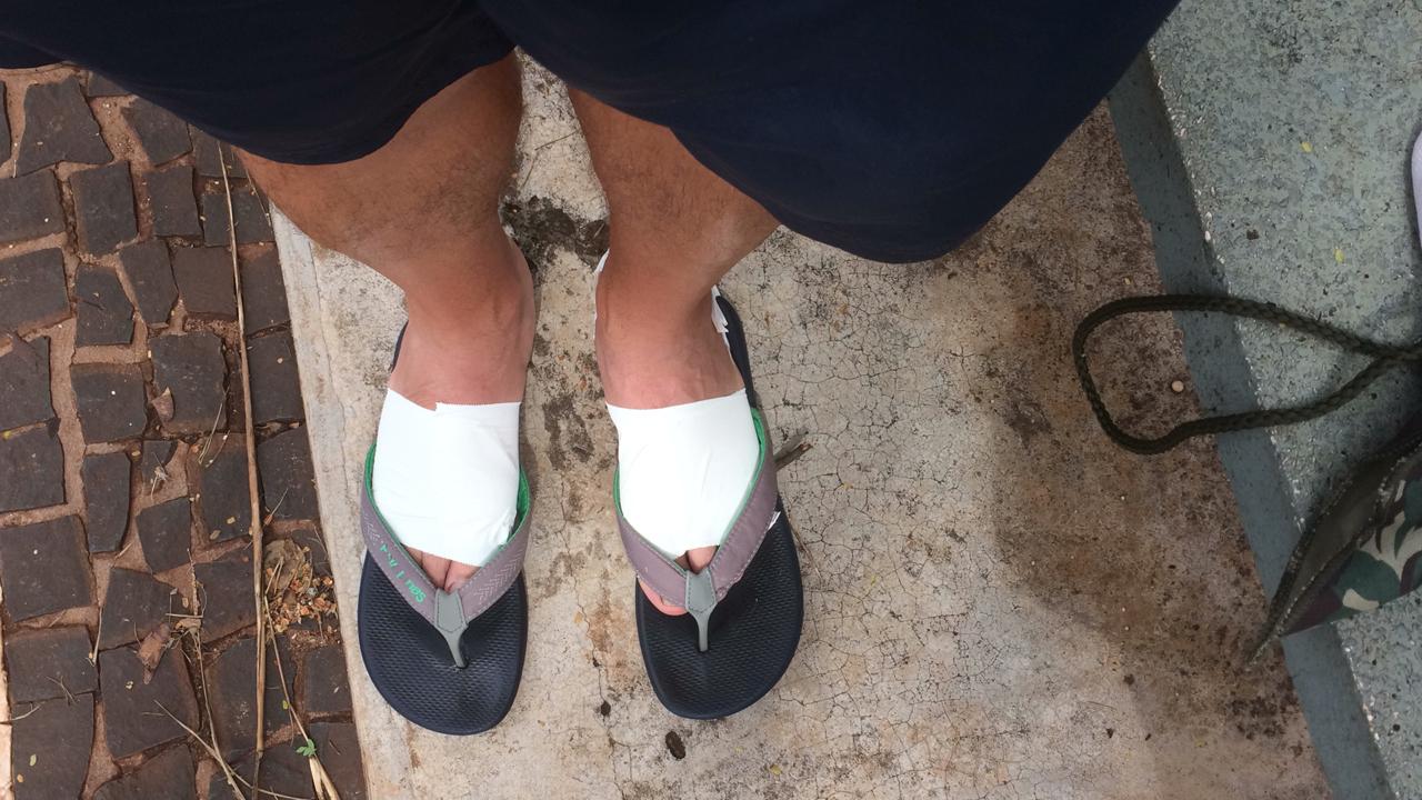 Romeiros percorrem 99 km de Apucarana a Lunardelli movidos pela fé