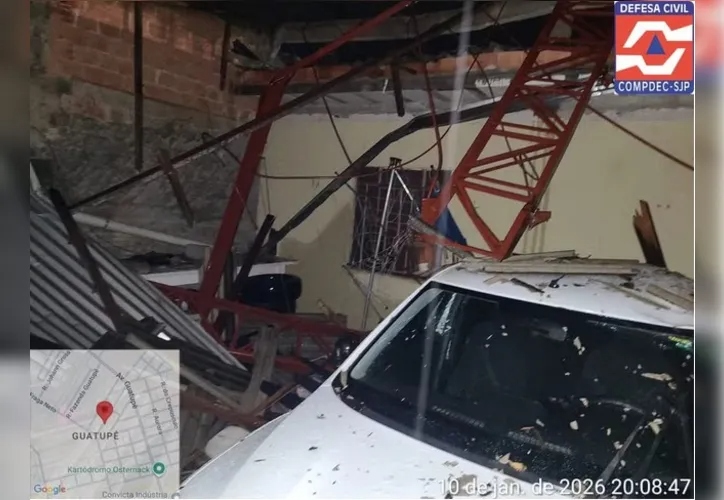 Simepar confirma tornado F2 em São José dos Pinhais, no PR