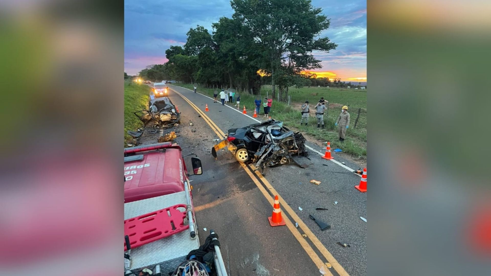 Veja imagens do acidente que matou 5 pessoas, incluindo 3 PMs