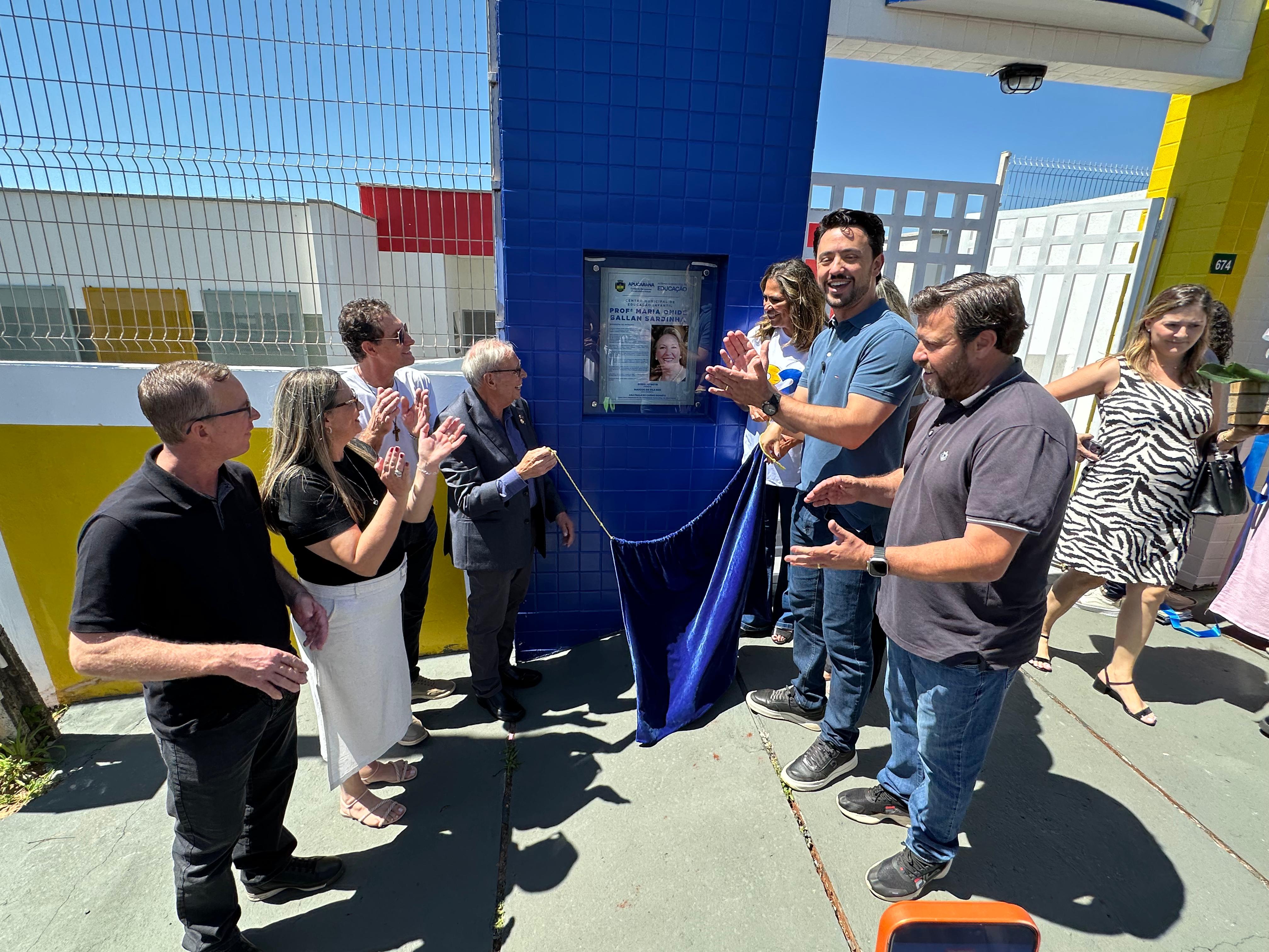 Apucarana inaugura o CMEI Professora Maria Onide Ballan Sardinha