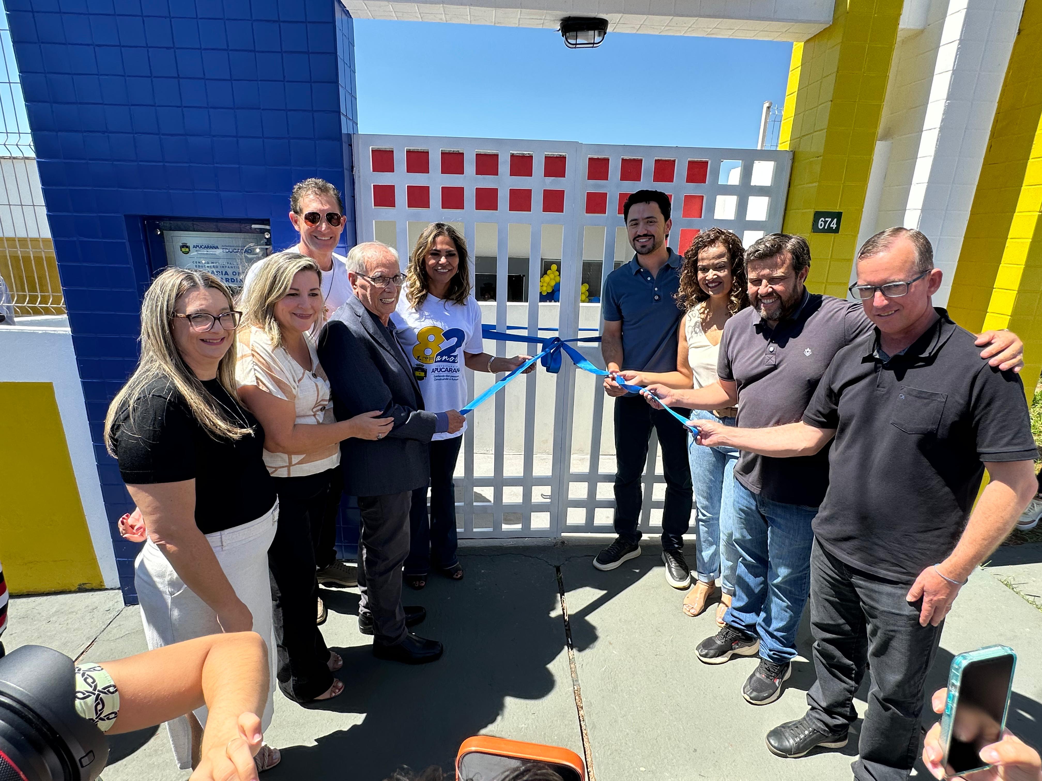 Apucarana inaugura o CMEI Professora Maria Onide Ballan Sardinha