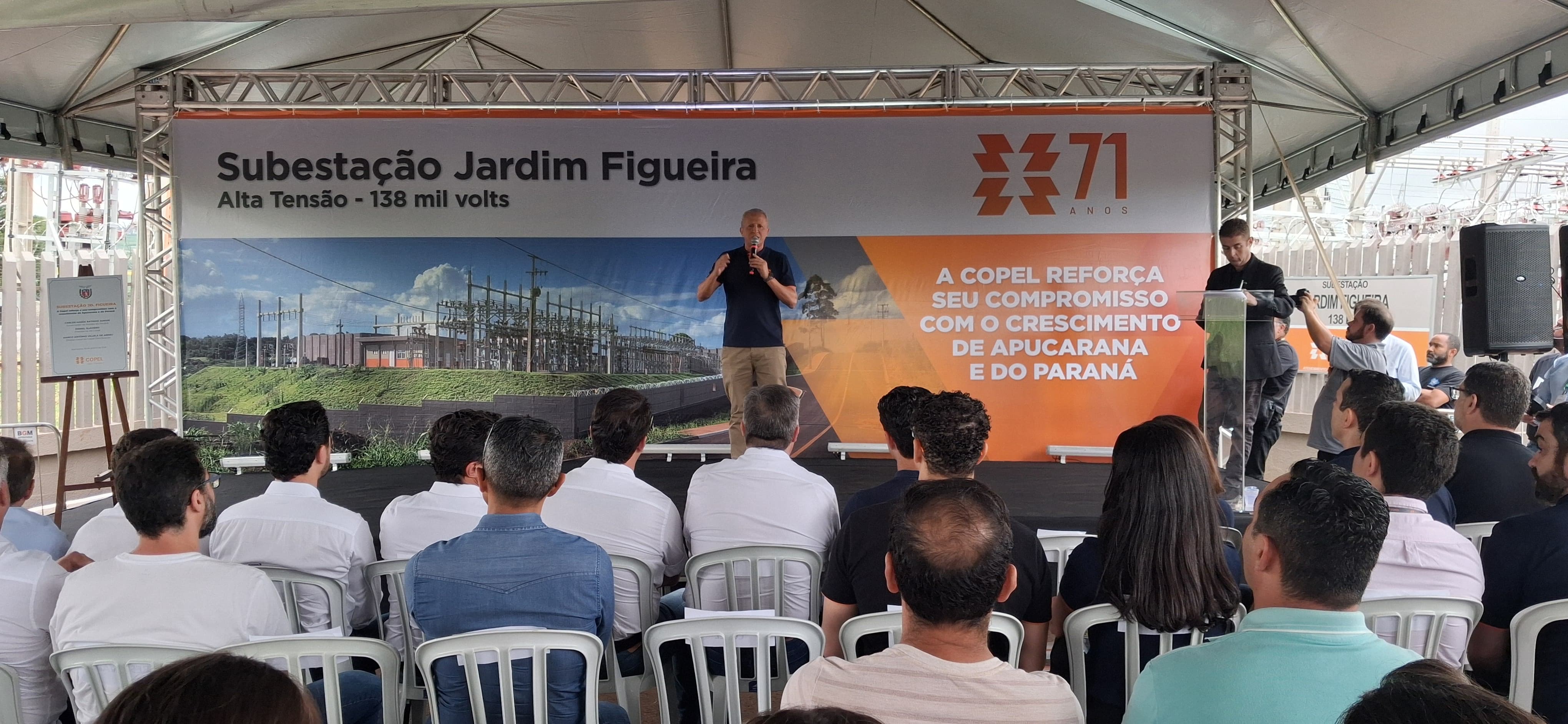 Com presença de Ratinho Junior, Copel inaugura subestação de R$ 94 milhões em Apucarana
