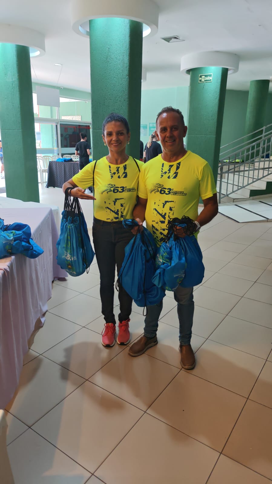 Técnico Luiz Alves, que acompanha a atleta Ana Paula Pastro. A dupla veio de Tupã, no interior de São Paulo.