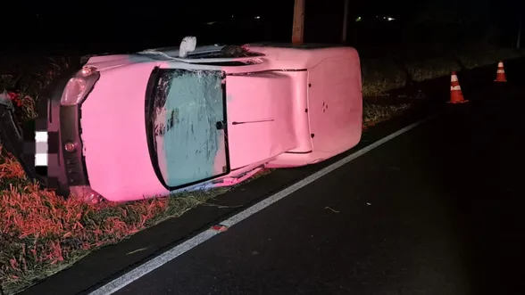 Acidente na PR-082 deixa motorista ferido em Jardim Alegre