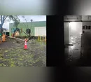 Unespar de Apucarana terá aulas remotas após danos causados por temporal; vídeos mostram estragos