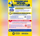 Aulas da rede municipal retornam nesta sexta-feira após força-tarefa para recuperação das unidades