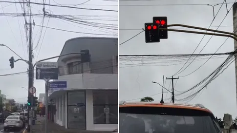 Semáforos sem funcionamento exigem atenção de motoristas em Apucarana