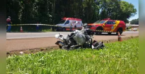  Passageira do Ford Escort tinha 55 anos e não resistiu aos ferimentos. 