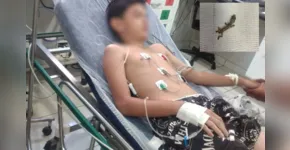  A criança aguarda consulta 