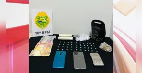  Drogas e celulares foram apreendidos pela Rotam 