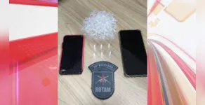  Eppendorfs e celulares apreendidos pela Rotam 