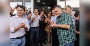  Governador, secretário Beto Preto e outras autoridades durante inauguração 