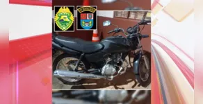  Moto foi encaminhada para a delegacia da cidade 