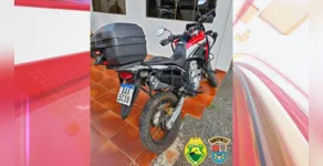  Moto foi recuperada durante a tarde deste sábado (2) 