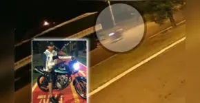  O acidente foi flagrado por uma câmera de segurança 