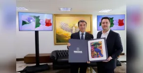  Ratinho Jr Recebe Alessandro Cortese, E
embaixador da Republica Italiana no Brasil 