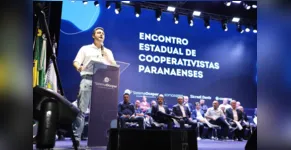  Ratinho Junior durante evento em Maringá 