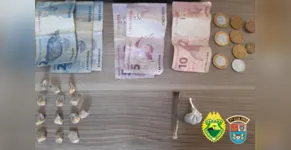  Uma porção de maconha também foi localizada 