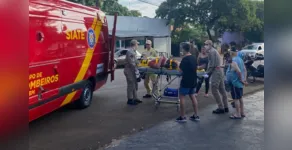 Bombeiros socorreram motociclista após batida na Vila Nova 