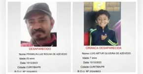  Franklin Luiz Rocha de Azevedo, de 63 anos, e Luig Artur Oliveira de Azevedo, de 7 anos 