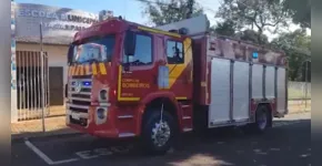  O Corpo de Bombeiros foi acionado para atender a ocorrência 