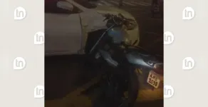  Placa da motocicleta estava escrita à caneta 