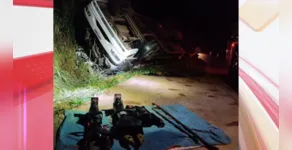  Tombamento de caminhão na BR-163 deixa um homem morto 