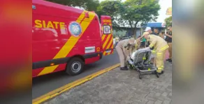  Bombeiros atenderam a vítima no local 