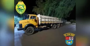  O caminhão foi encontrado na zona rural de Lunardelli 