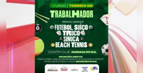  Torneio acontece no dia 1 de maio 