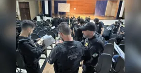  A ação contou com o apoio da Polícia Militar do Paraná (PMPR) e da Polícia Civil de Santa Catarina (PCSC) 