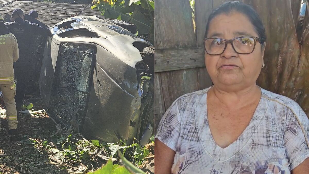 'Sorte que é uma boa motorista', diz dona de casa invadida por carro