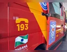 Bombeiros atendem motociclista ferido em acidente em Lidianópolis
