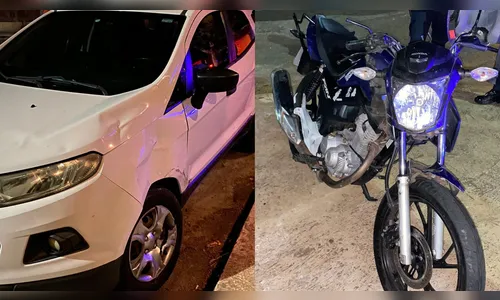 Motociclista de 20 anos fica ferido em acidente em Apucarana