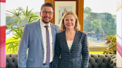 A ministra manifestou seu apoio ao deputado Arilson Chiorato.