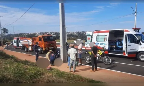 Motociclista de 38 anos morre após bater em poste em Jandaia do Sul