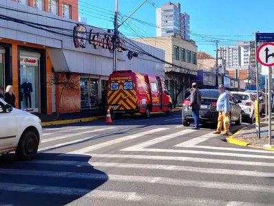 Ela recebeu da equipe dos Bombeiros ainda no local
