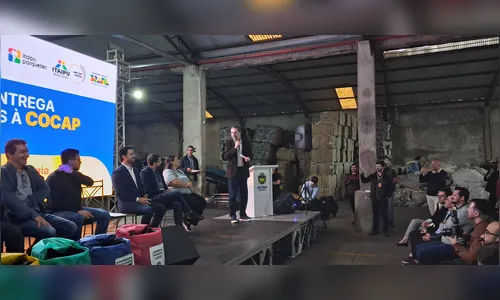 Cocap recebe caminhões e equipamentos da Itaipu Binacional