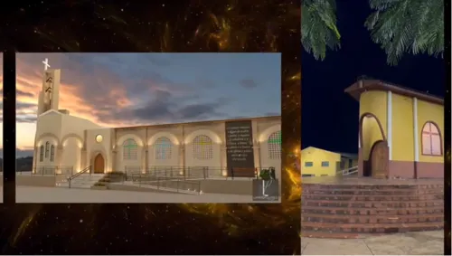 Foto mostra como deve ficar a fachada da igreja Cristo Rei.