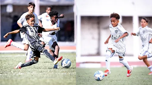 Hyuri Davi de Almeida, de 11 anos, é de Apucarana e joga pelo Atlético-MG