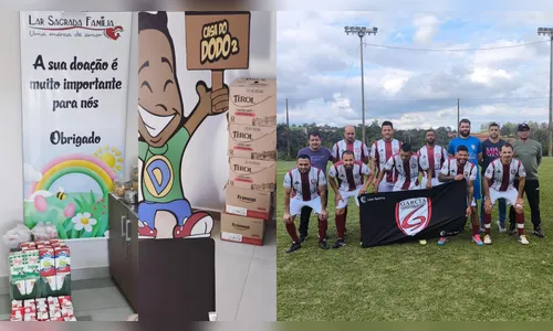 Atletas punidos em torneio doam leite a entidades sociais de Apucarana