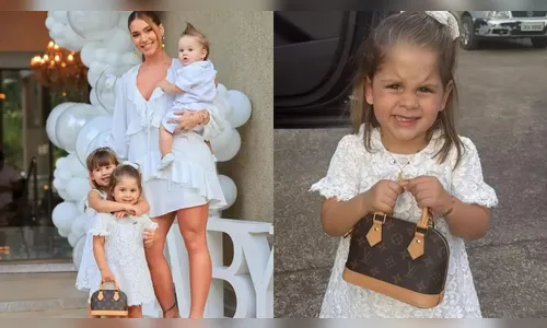 Filha de Virginia e Zé Felipe usa bolsa de R$ 12 mil